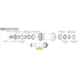 Osa předního náboje Alu, HB-BO201 (viz. popis karty)