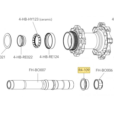 Podložka ořechu pro zapletená kola DB