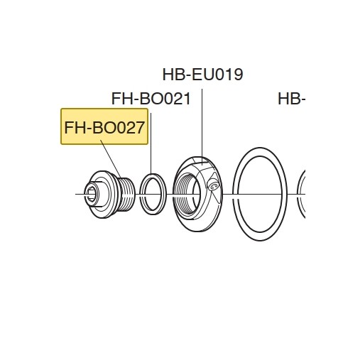 koncová matice středové osy zadního náboje