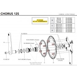 Spojovací šrouby do převodníků CH 12s vč. podložek (12 ks)