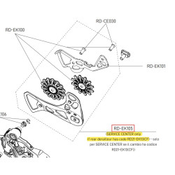 Vodítko přehazovačky 13s EKAR