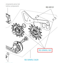 Kladky přehazovačky 13s vč. šroubků, pro Super Record 13 (pár)