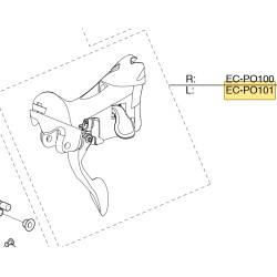 Tělo řadící páky 11s Potenza/Centaur, levé (od r.v. 2017)