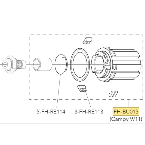 Ořech CAMPAGNOLO 9s/10s/11s/12s (pro Cr-Mo osy 12mm), průměr 30 mm