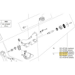 Tělo řadící páky 10s/11s Power Shift, levé (r.v. 2011-2014)