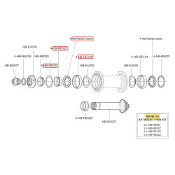 Kit pro zapletené kolo přední/zadní, typ CrMo (velký průměr)