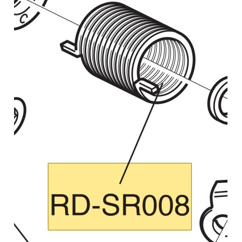 Napínací pružinka vodítka přehaz.11s/12s (viz. popis)