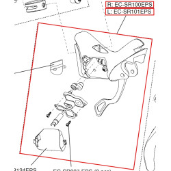Tělo řadící páky 11s EPS SR/RE, levé (2012 - 2018)